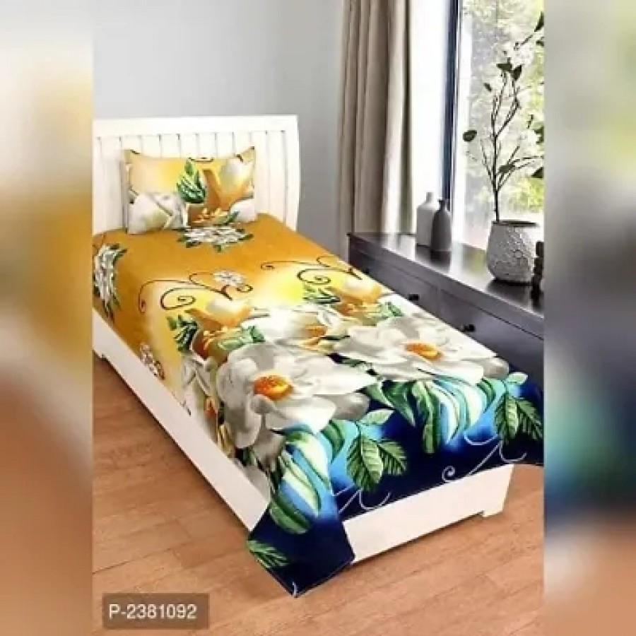 Trendy Polycotton Bedsheet With 1 Pillow Cover