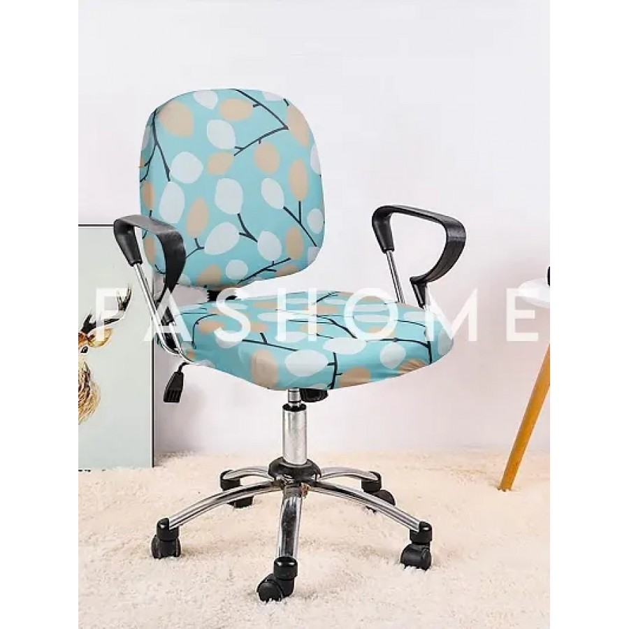 FasHome Beautiful Office Chair Cover/Stretchable Removable  Washable Cover (Pack of 1)