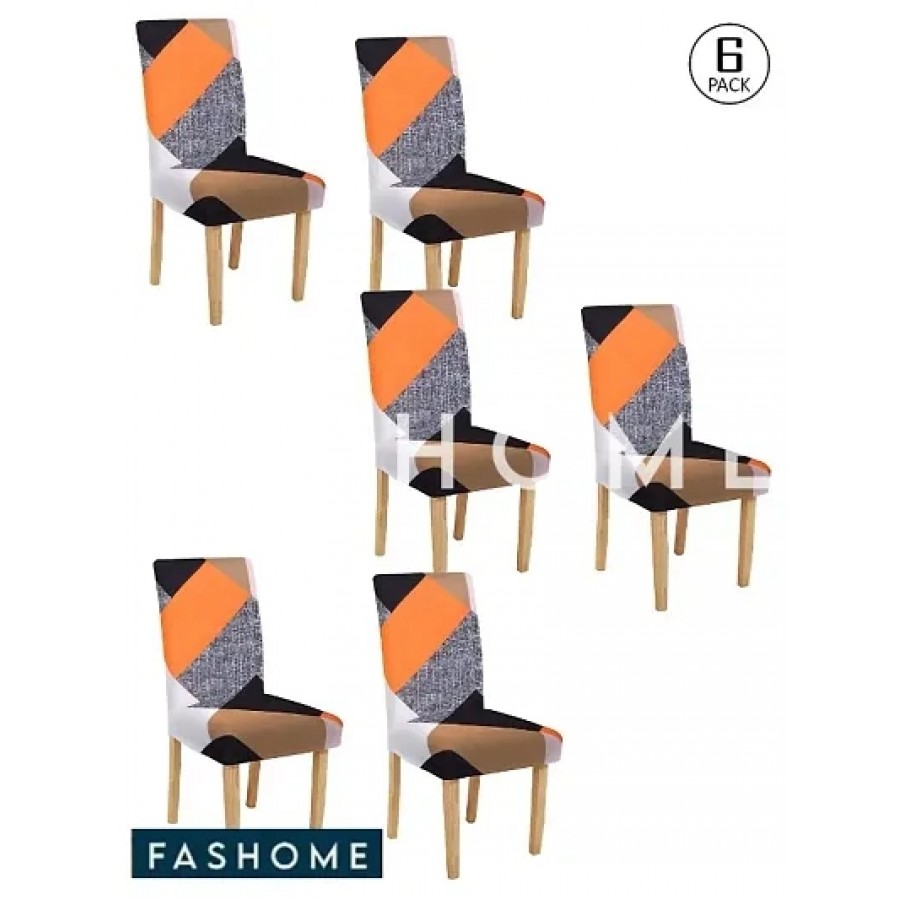 FasHome Elastic Chair Covers Pack of 6