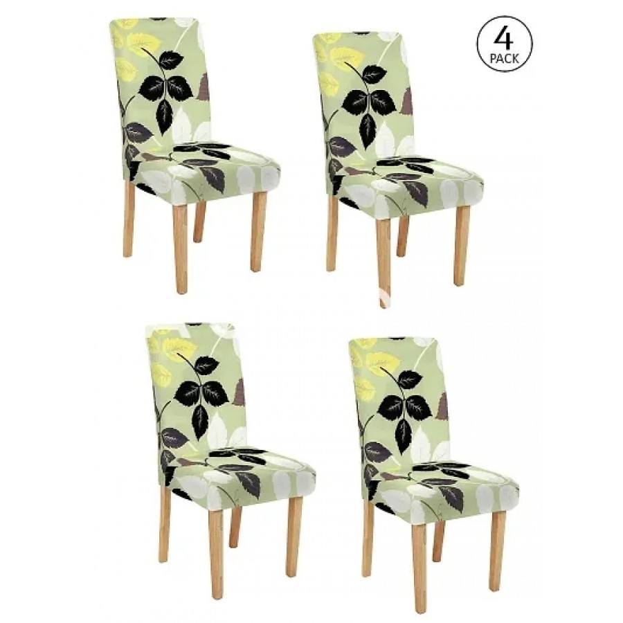 FasHome Elastic Removable and Washable Dining Chair Cover Pack of 4