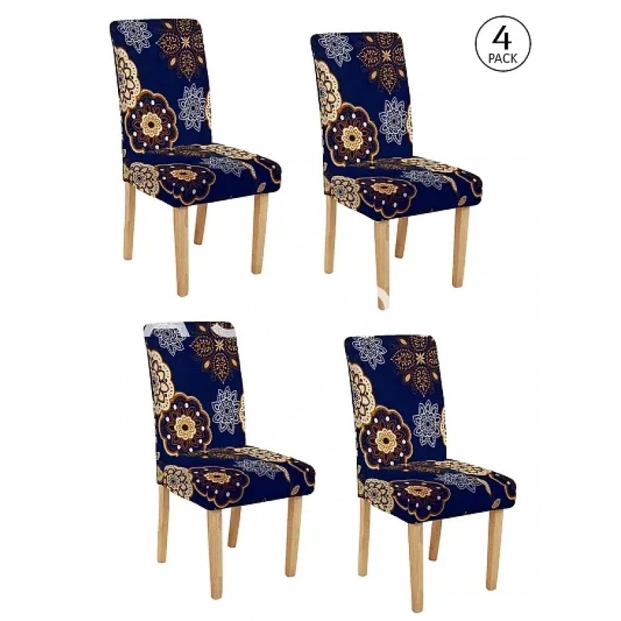 FasHome Elastic Removable and Washable Dining Chair Cover Pack of 4