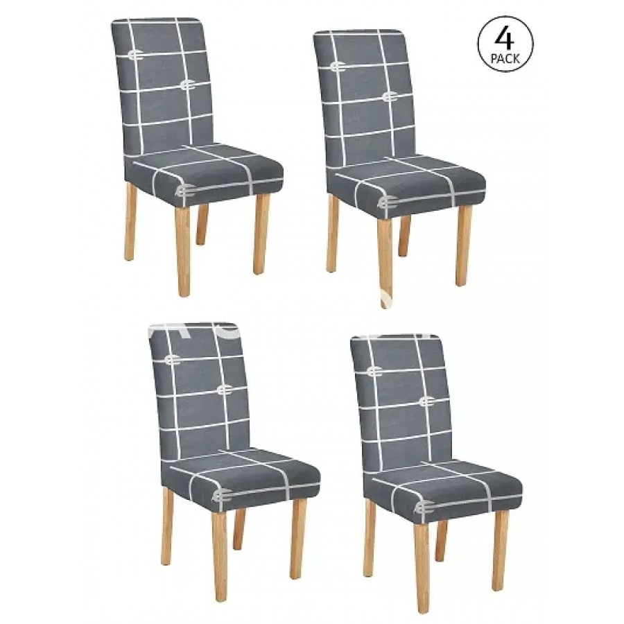 FasHome Elastic Removable and Washable Dining Chair Cover Pack of 4