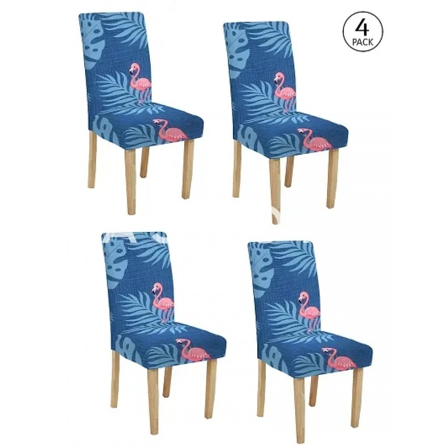 FasHome Elastic Removable and Washable Dining Chair Cover Pack of 4