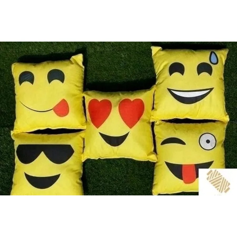 Velvet 3d Printed Cushion Covers ( Pack Of 5 )