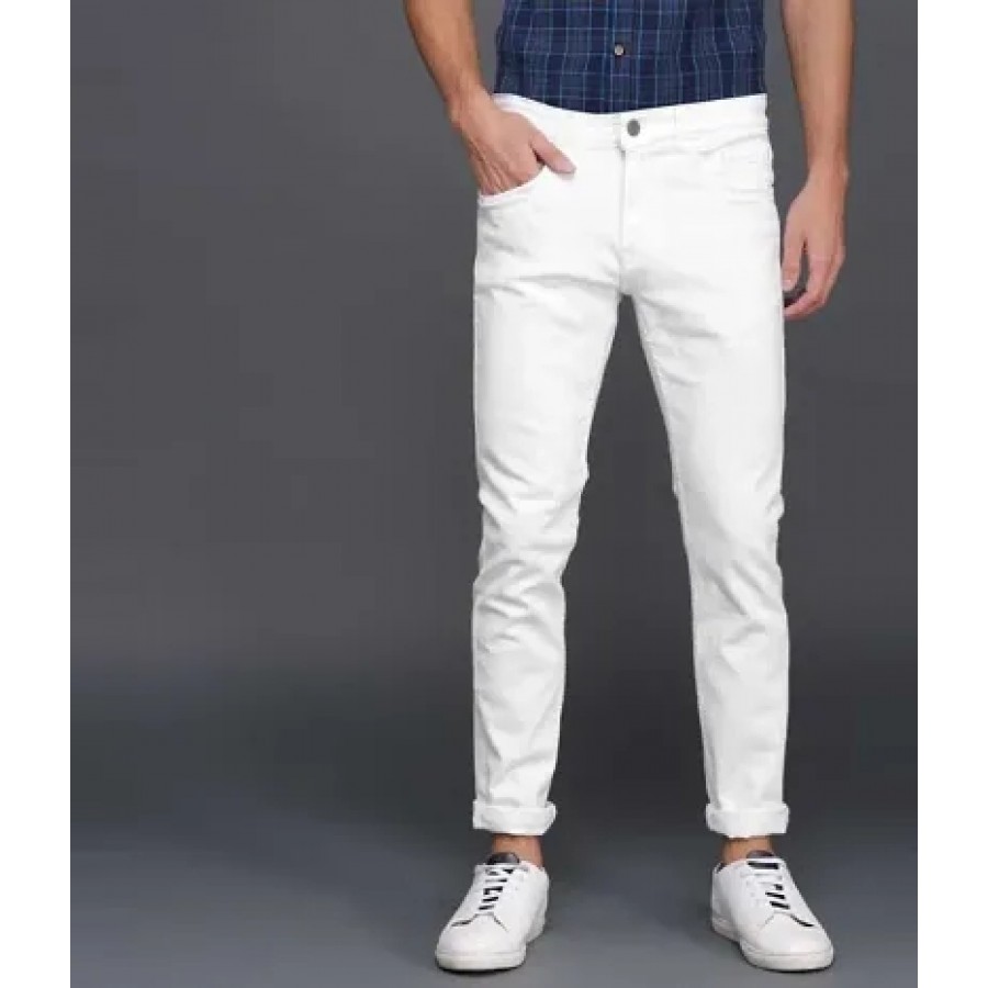 Classic Denim Solid Jeans For Men