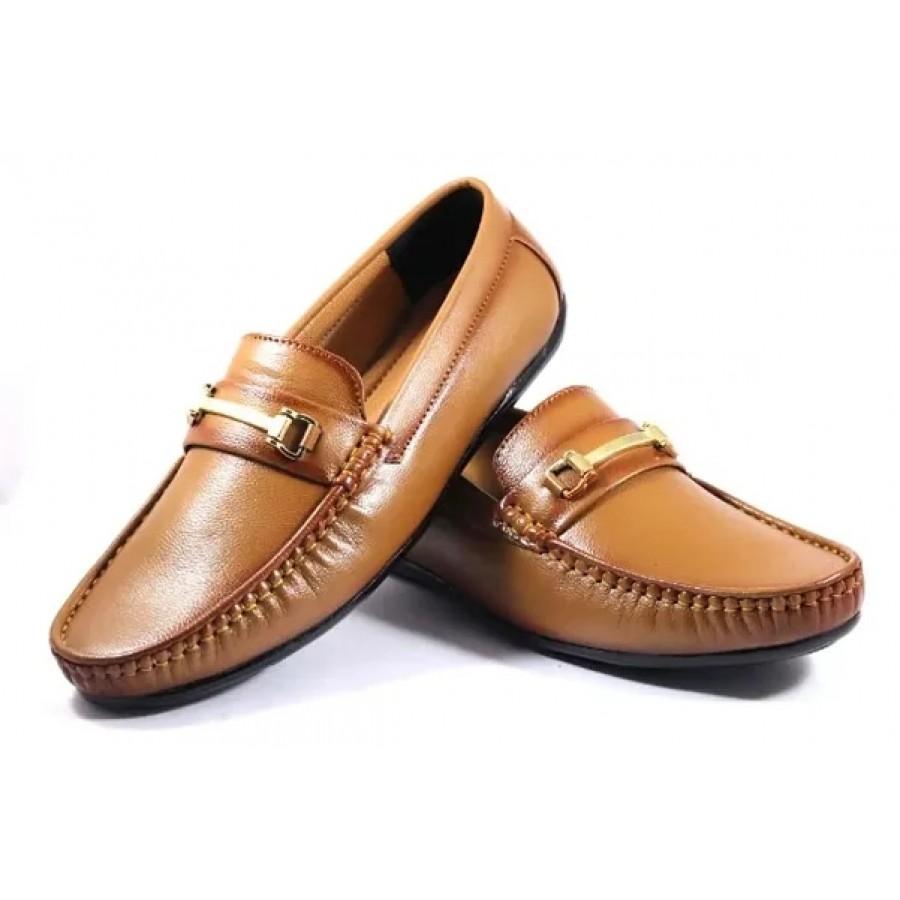 Classy Synthetic Solid Loafers for Men