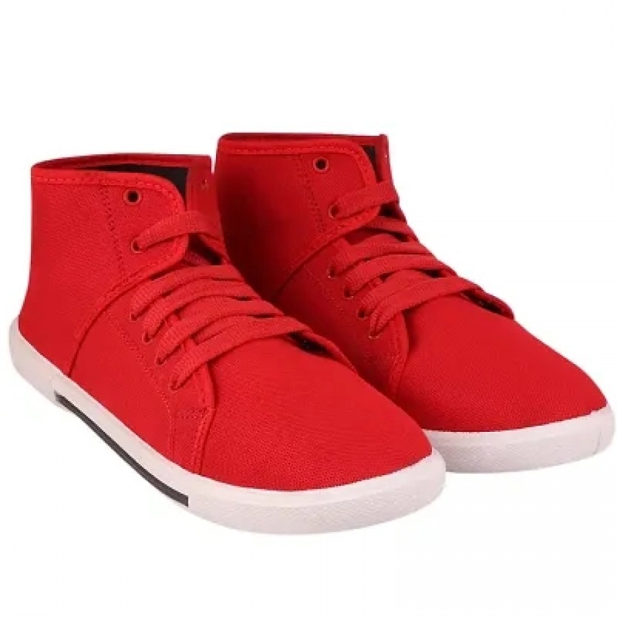 Creations Garg Casual Sneakers Boxer Shoes for Boys  Mens (Red)