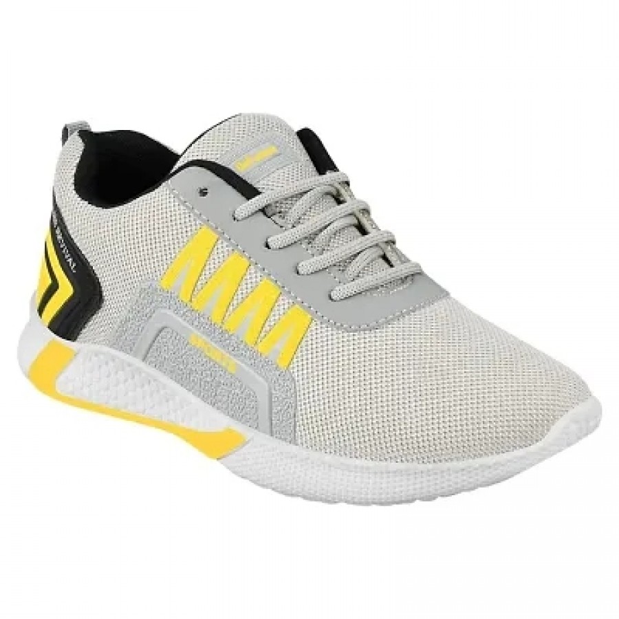 Creations Garg Men PVC Sole Casual Shoes Lastest (Yellow)-FITNESS-01 Yellow_P