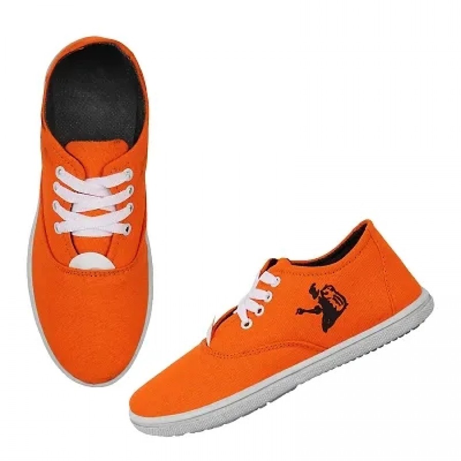 KANEGGYE 786 Orange Casual Shoes for Men 7Uk