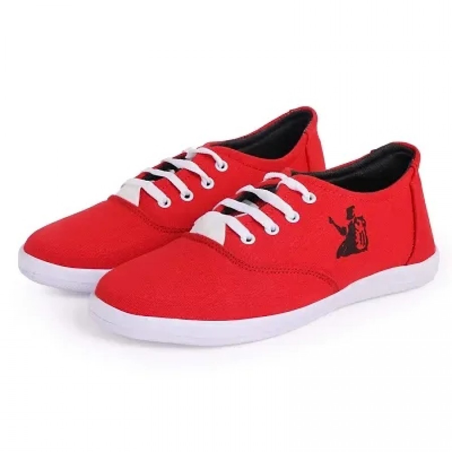 KANEGGYE Men's Red Sneakers - 6 UK