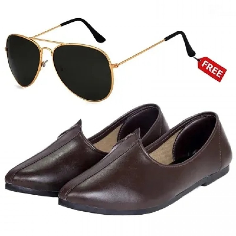 Vitoria Classic  Fashionable Men Jutti With Free Unisex Sunglasses