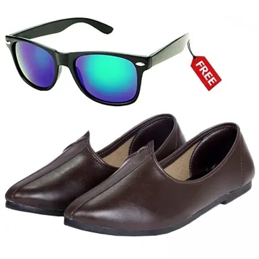 Vitoria Classic  Fashionable Men Jutti With Free Unisex Sunglasses