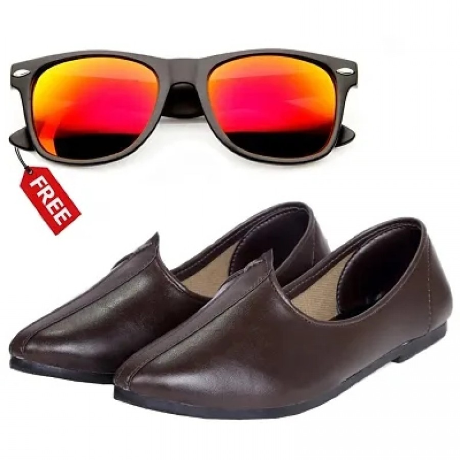 Vitoria Classic  Fashionable Men Jutti With Free Unisex Sunglasses