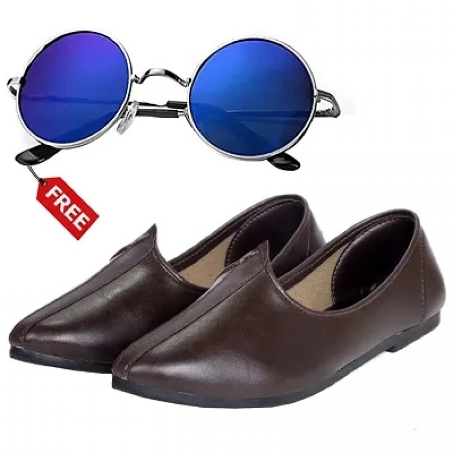 Vitoria Classic  Fashionable Men Jutti With Free Unisex Sunglasses