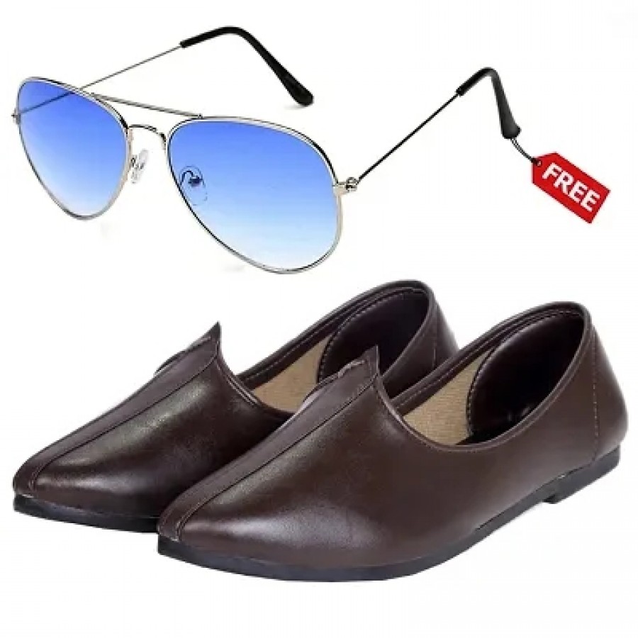 Vitoria Classic  Fashionable Men Jutti With Free Unisex Sunglasses