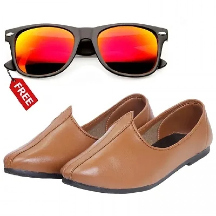 Vitoria Classic  Fashionable Men Jutti With Free Unisex Sunglasses