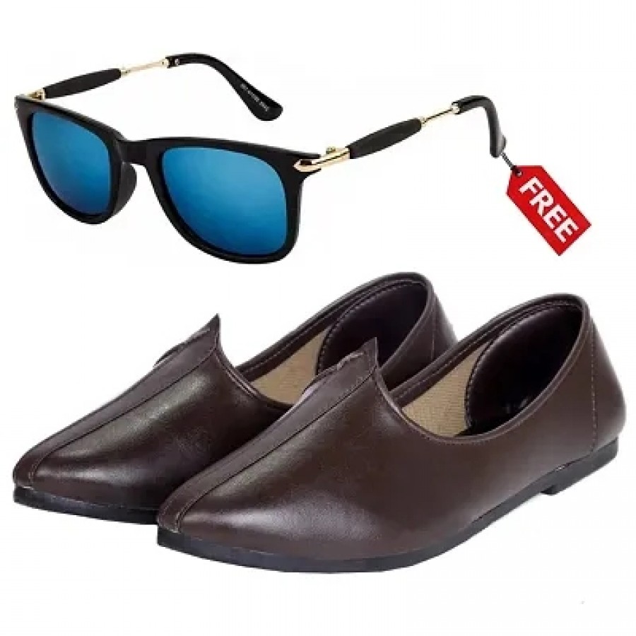 Vitoria Classic  Fashionable Men Jutti With Free Unisex Sunglasses