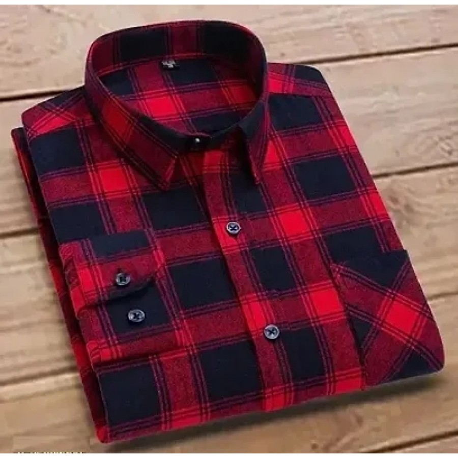 Balino London Brown Check Shirt For Men