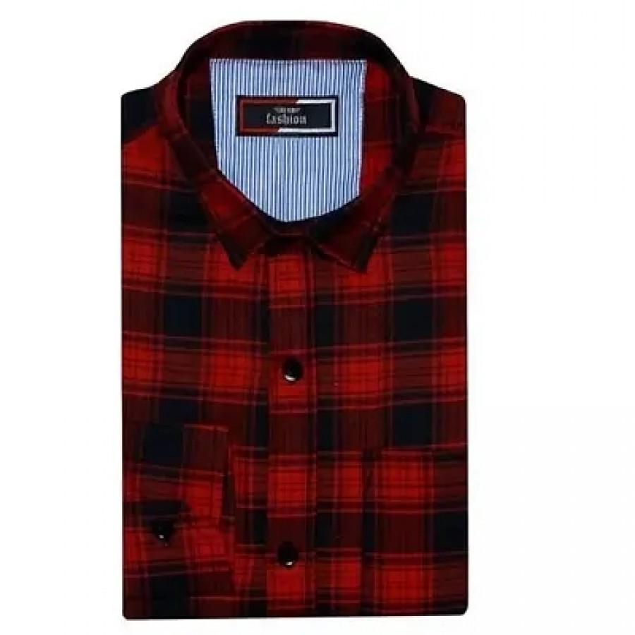 Balino London Red Check Shirt For Men