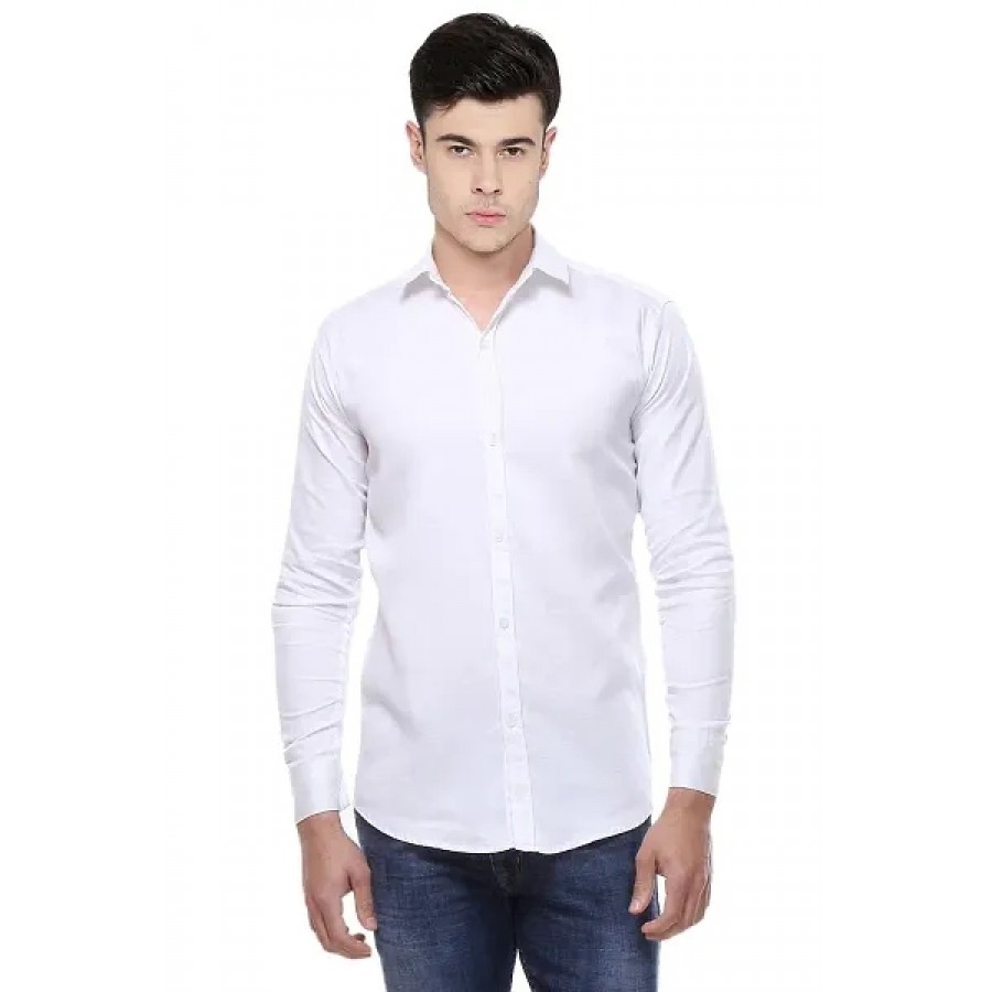 Balino London White Cotton Shirt For Men