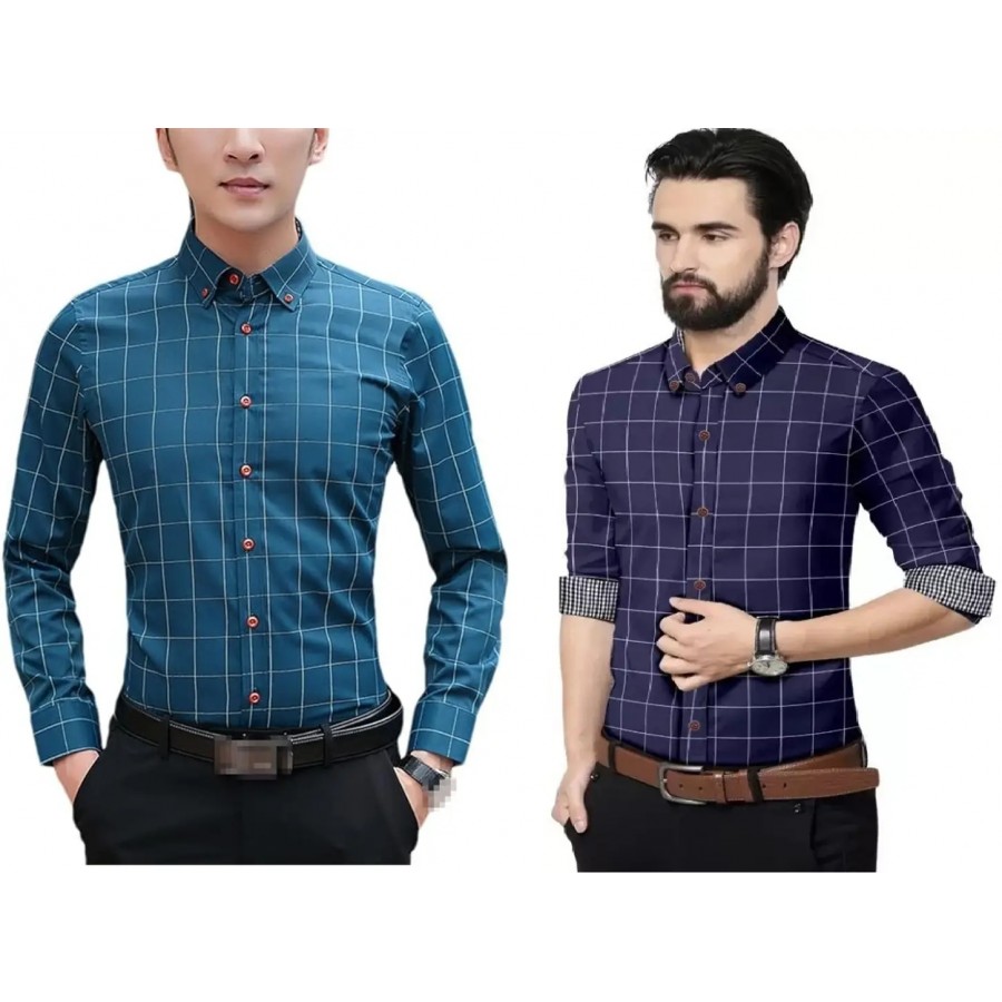 Checked shirts for men