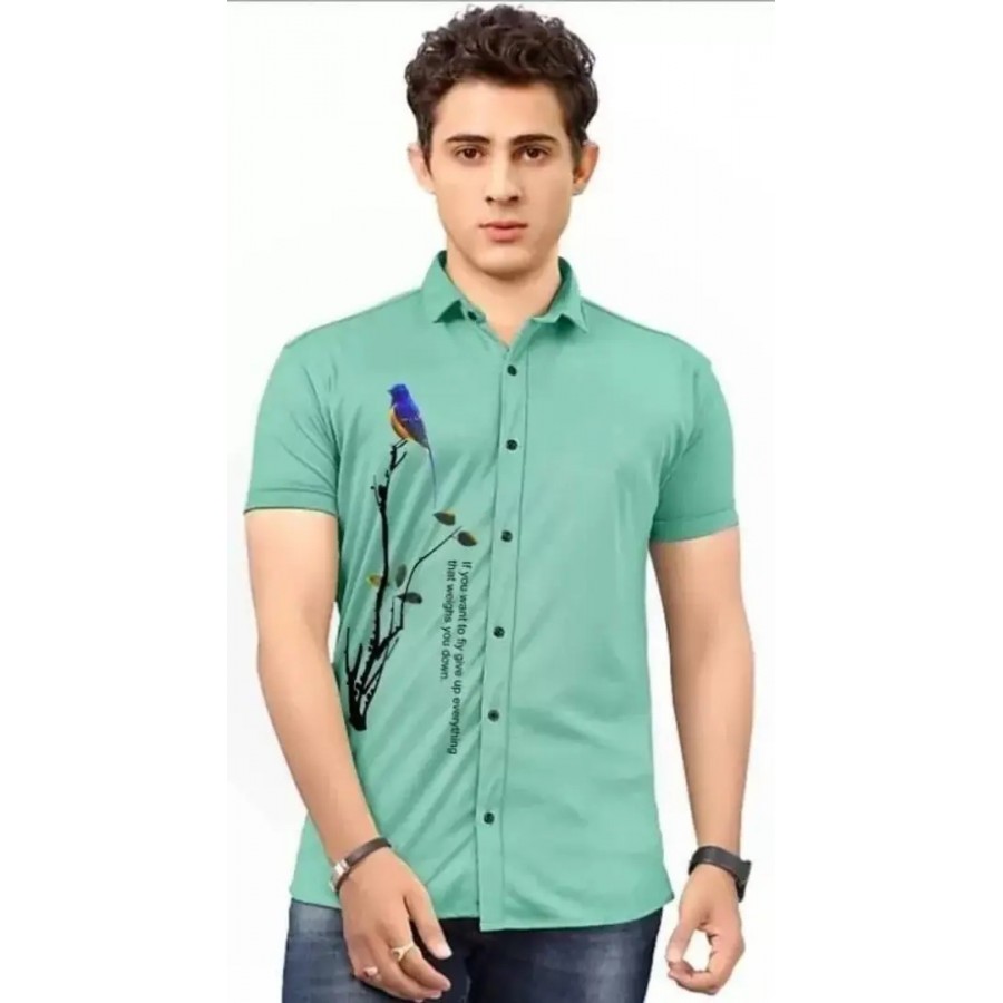 Classic Cotton Blend Casual Shirt For Men