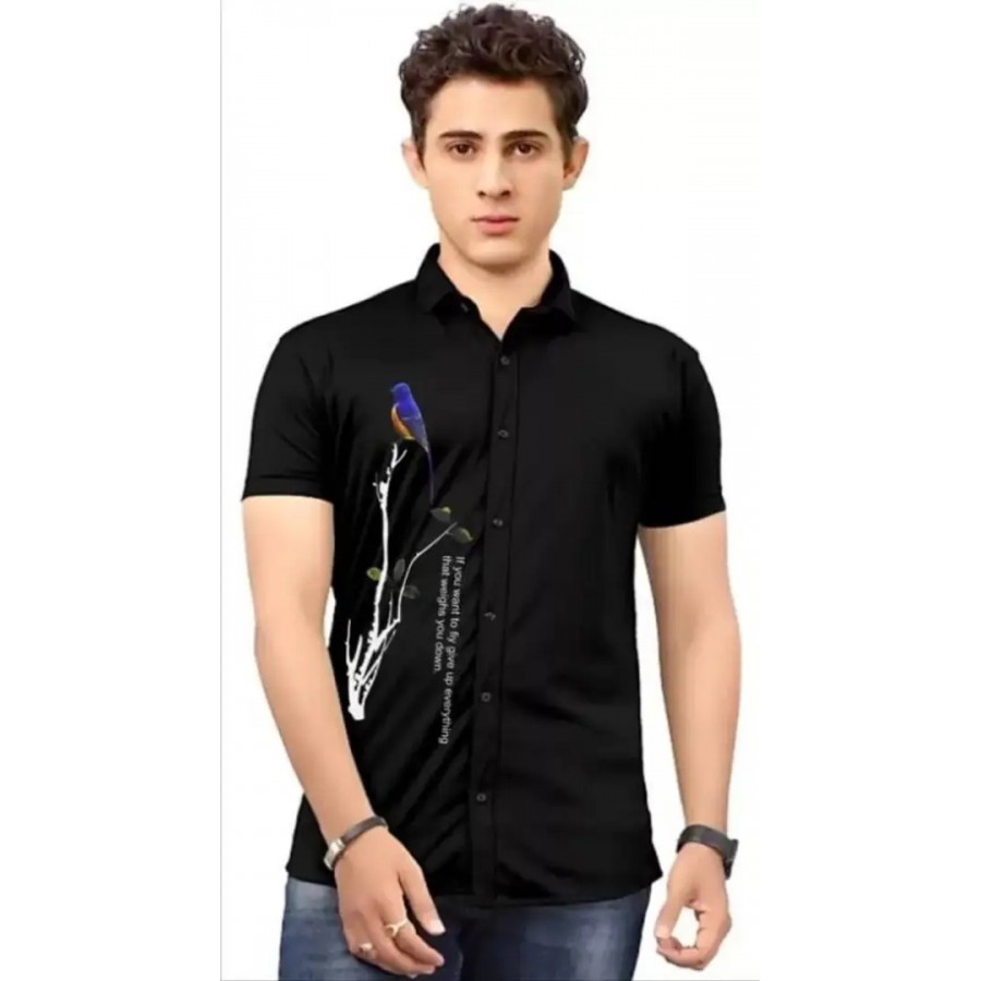 Classic Cotton Blend Casual Shirt For Men