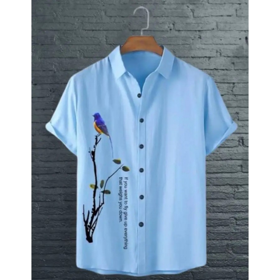 Classic Cotton Blend Casual Shirt For Men