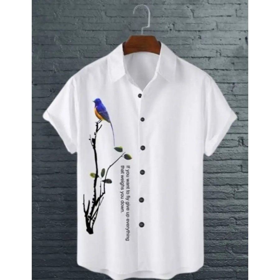 Classic Cotton Blend Casual Shirt For Men