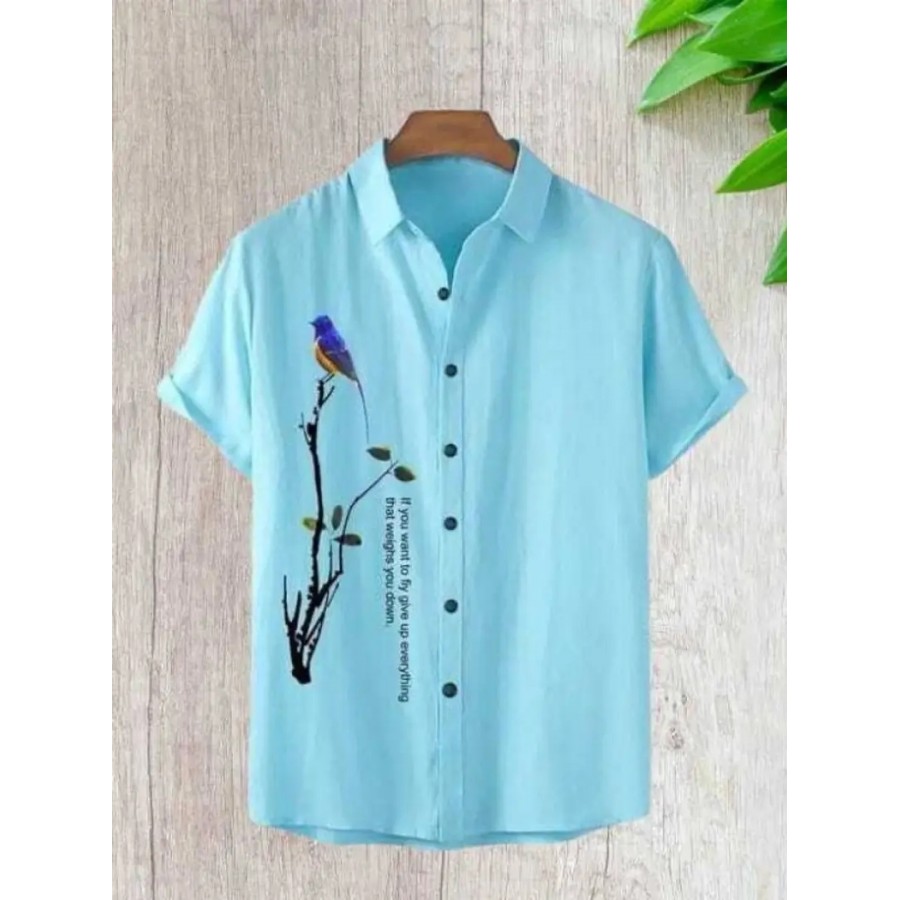 Classic Cotton Blend Casual Shirts For Men