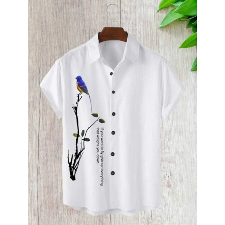 Classic Cotton Blend Casual Shirts For Men