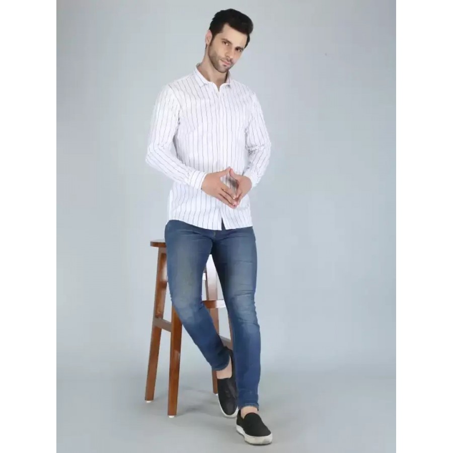 Classic Cotton Blend Casual Shirts for Men