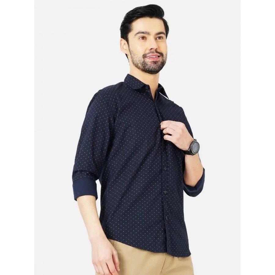 Classic Cotton Blend Solid Casual Shirts For Men