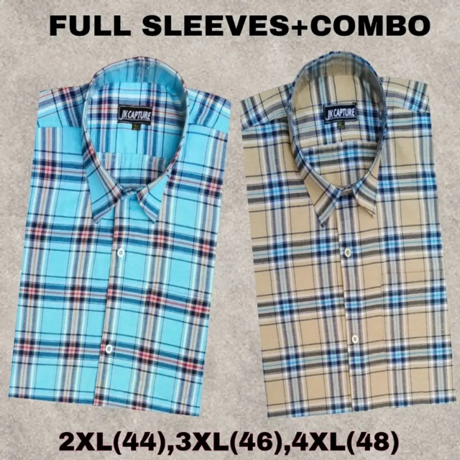 Classic Cotton Checked Casual Shirts for Men, Pack of 2