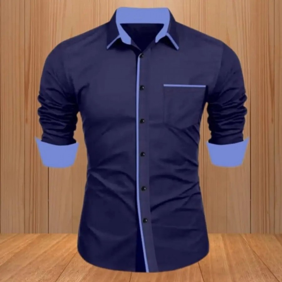 Classic Cotton Long Sleeves Casual Shirts For Men