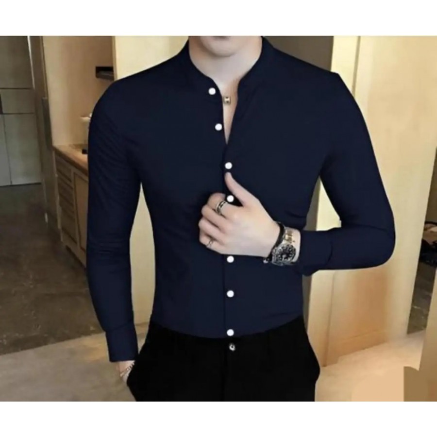 Classic Cotton Long Sleeves Casual Shirts For Men