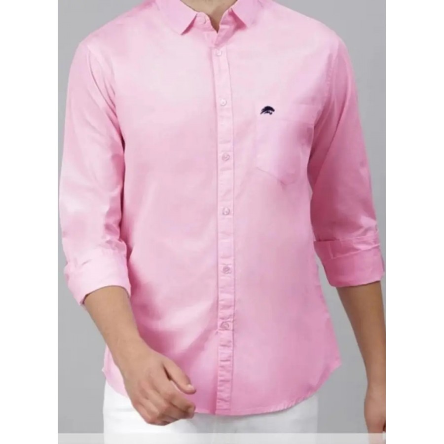 Classic Cotton Solid Casual Shirts for Men