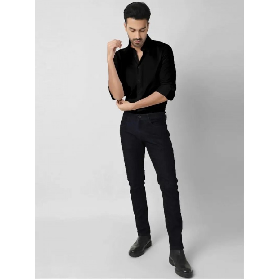 Classic Cotton Solid Casual Shirts for Men