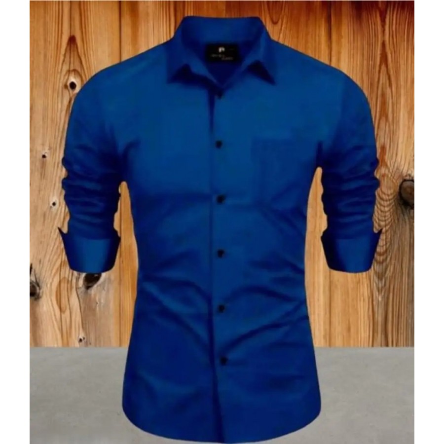 Classic Cotton Solid Casual Shirts for Men