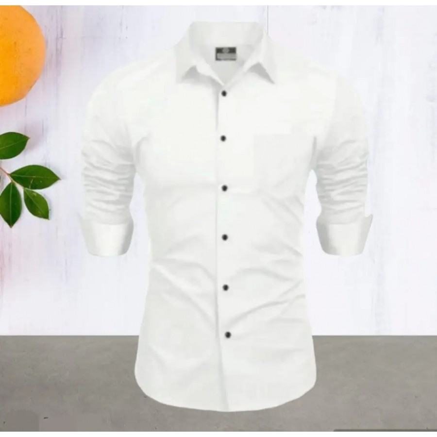 Classic Cotton Solid Casual Shirts for Men