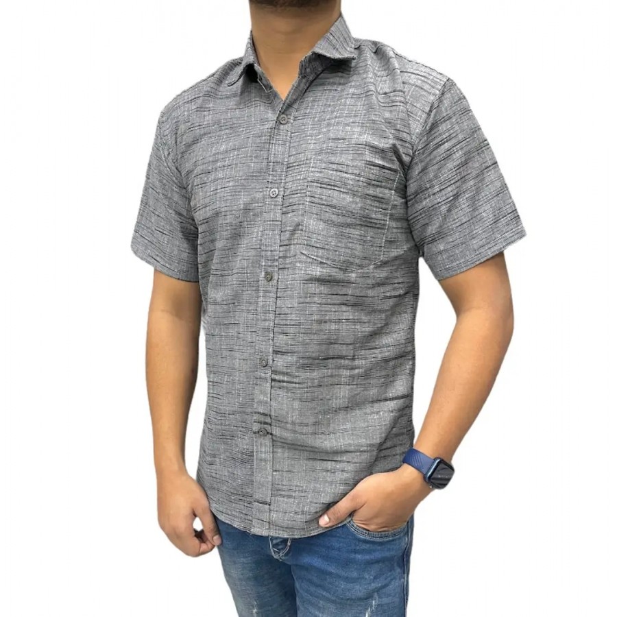 Classic Cotton Solid Casual Shirts for Men