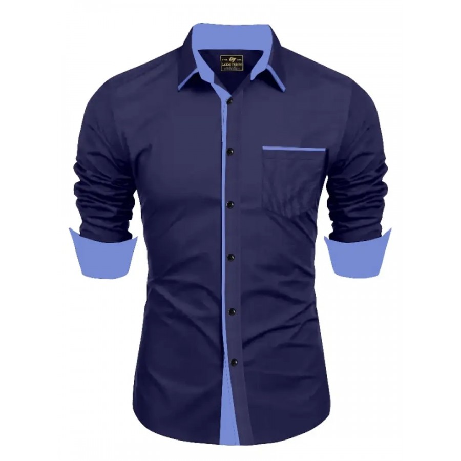 Classic Cotton Solid Casual Shirts for Men