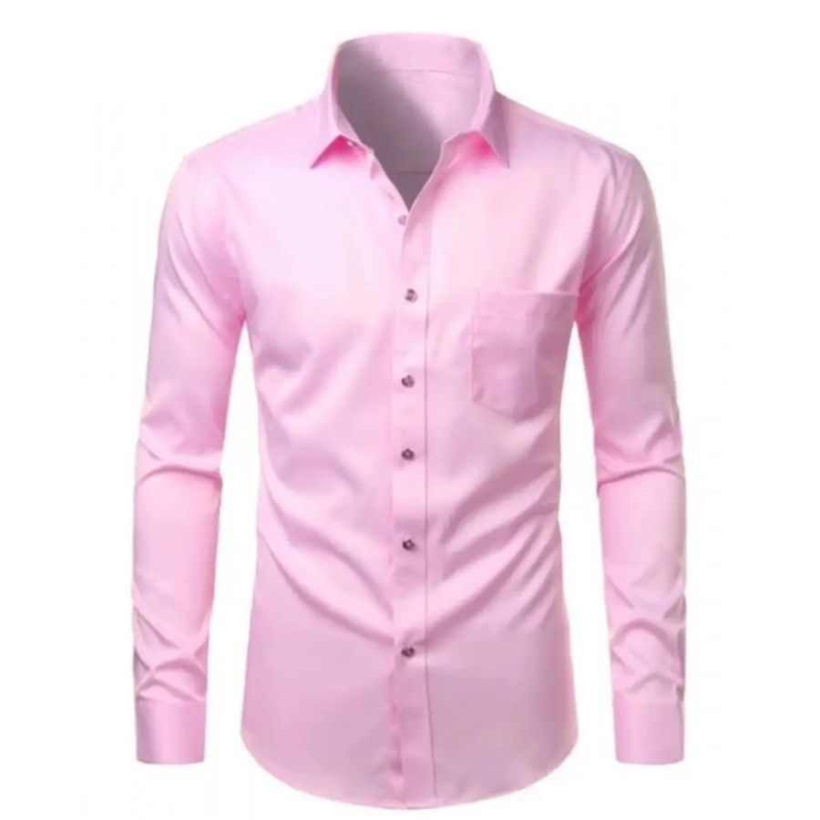 Classic Cotton Solid Casual Shirts for Men