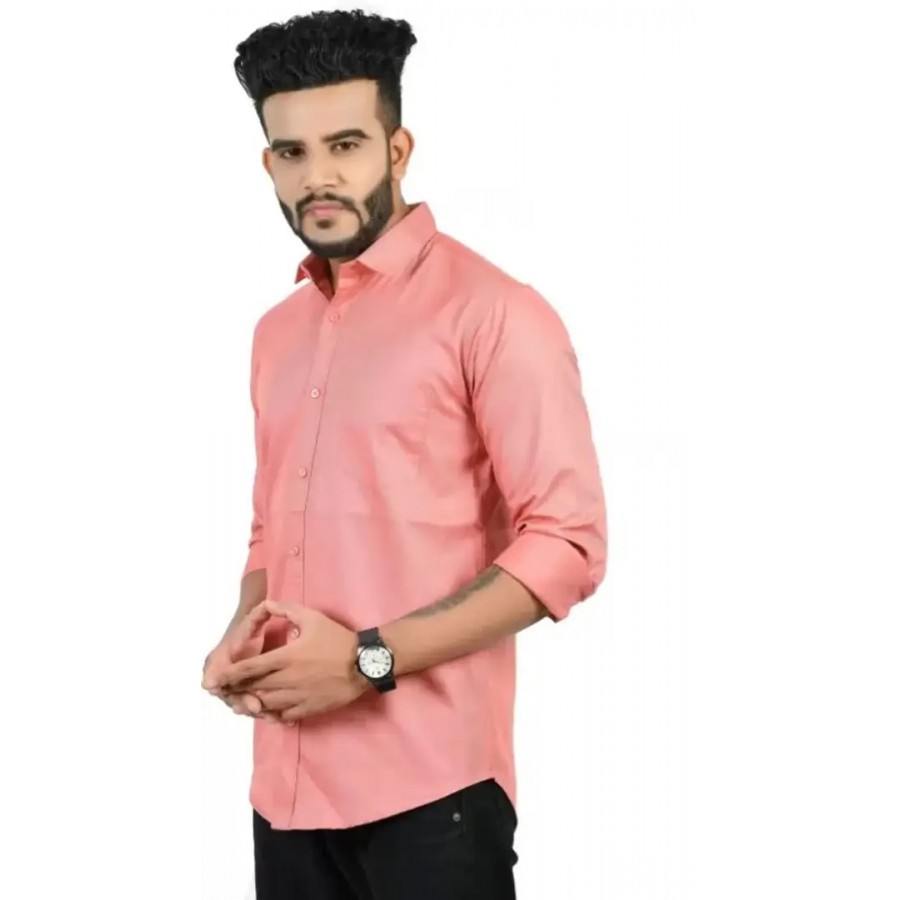 Classic Cotton Solid Casual Shirts for Men