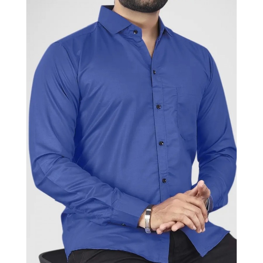 Classic Cotton Solid Casual Shirts for Men