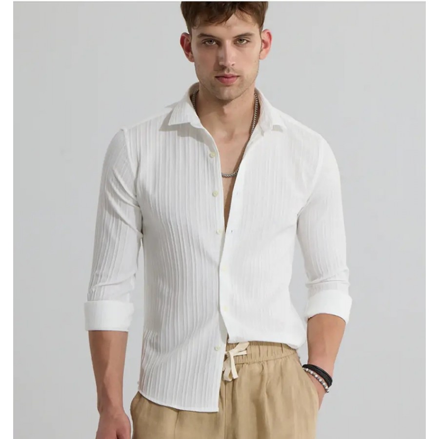 Classic Cotton Blend Casual Shirts for Men