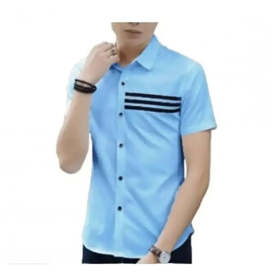 Classic Cotton Blend Solid Casual Shirts