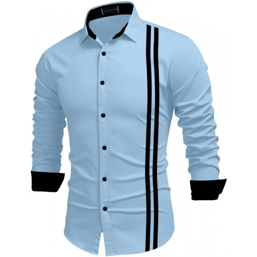 Classic Cotton Blend Solid Casual Shirts for Men