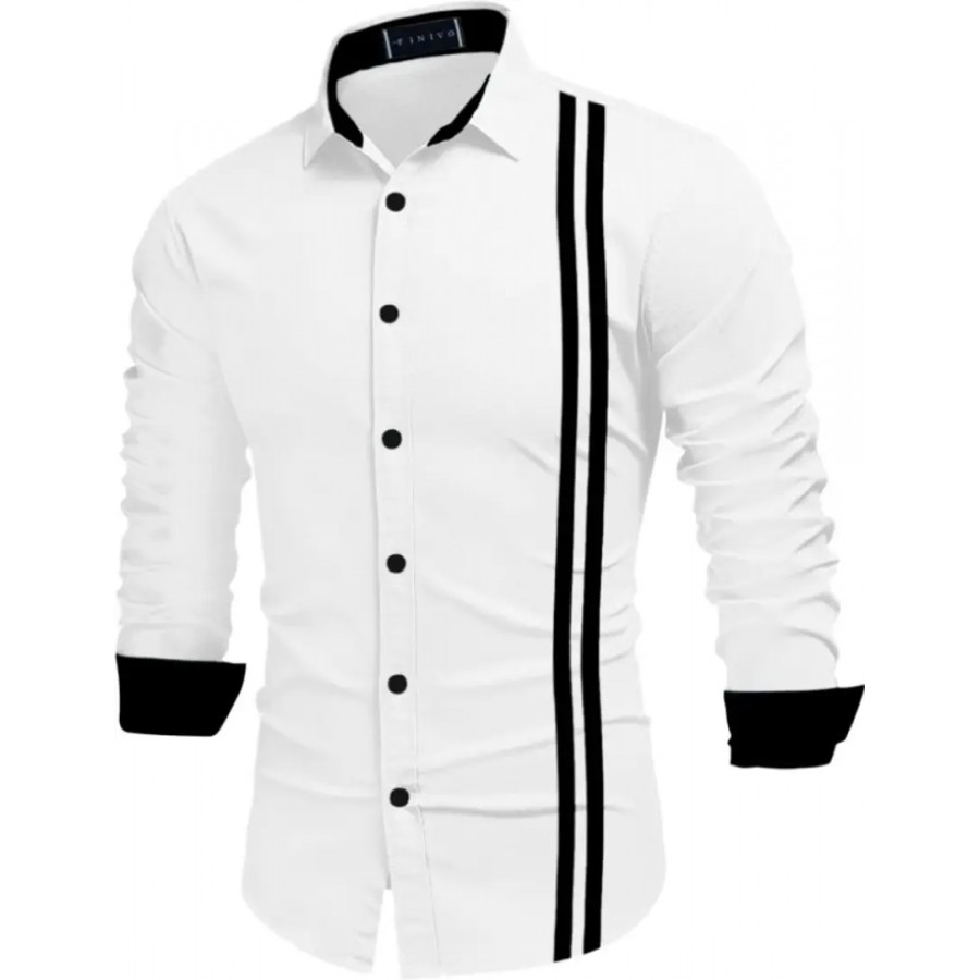 Classic Cotton Blend Solid Casual Shirts for Men