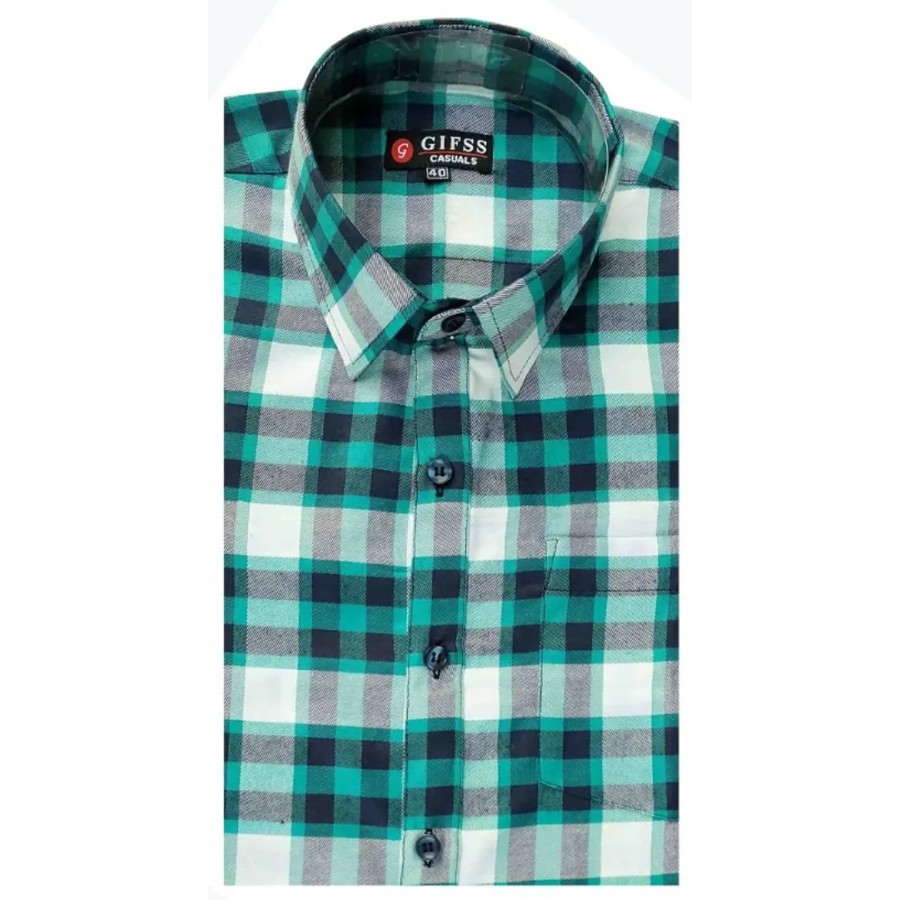 Classic Cotton Checked Casual Shirts for Men